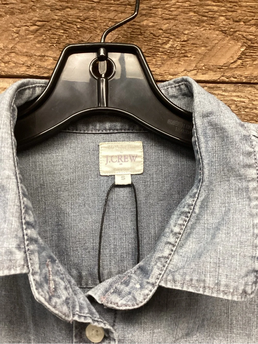 J. Crew Chambray Button-Front Shirt in Light Blue